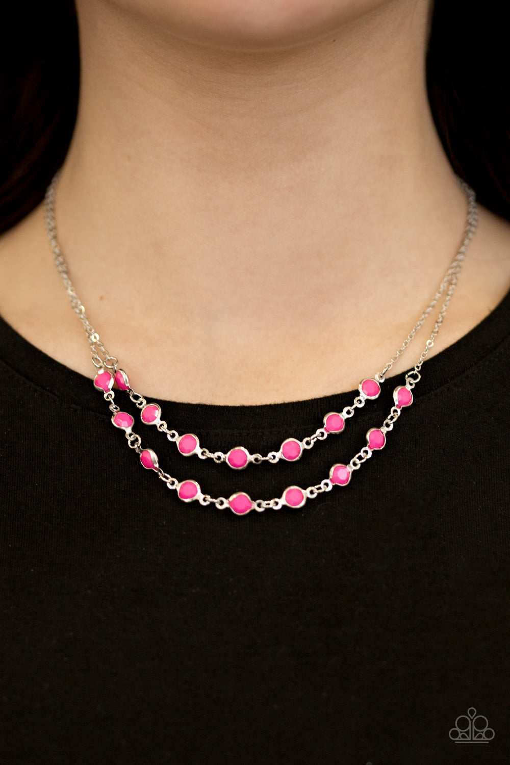 Summer Girl - Pink - Necklace - Paparazzi Accessories