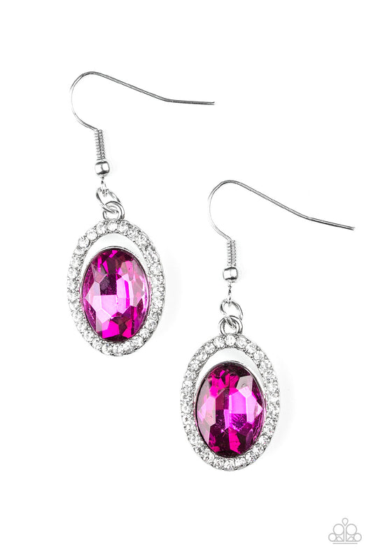 Imperial SHINE-ness - Pink - Earrings - Paparazzi Accessories