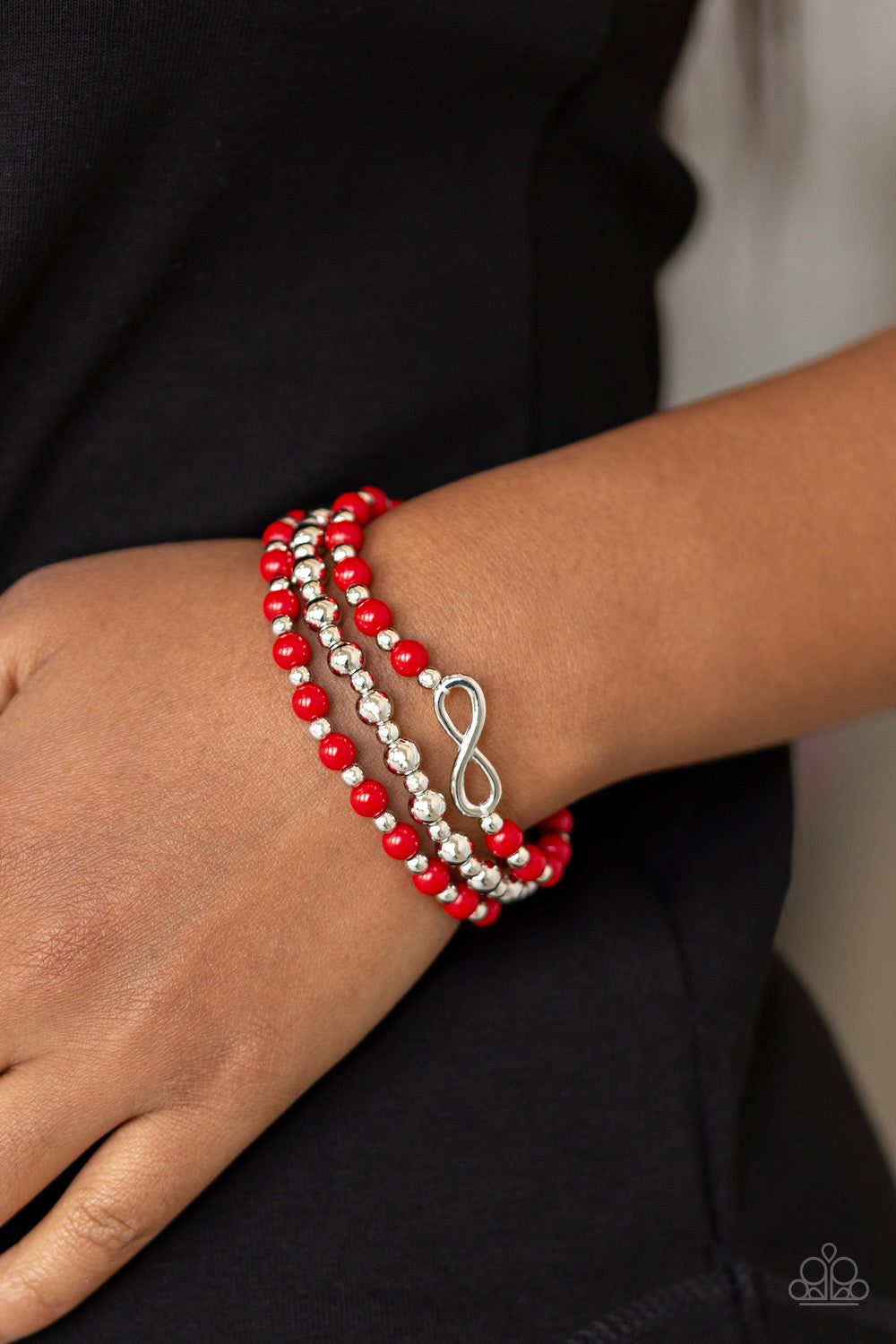 Immeasurably Infinite - Red - Bracelets - Paparazzi Accessories