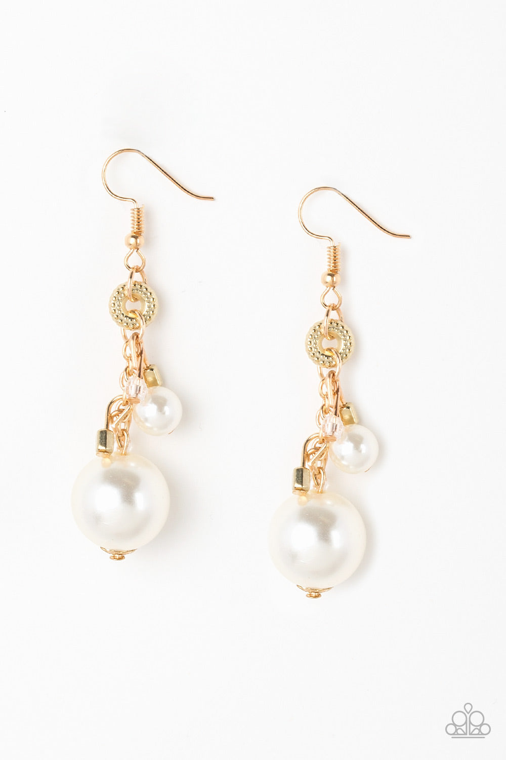 Timelessly Traditional - Gold - Earrings - Paparazzi Accessories