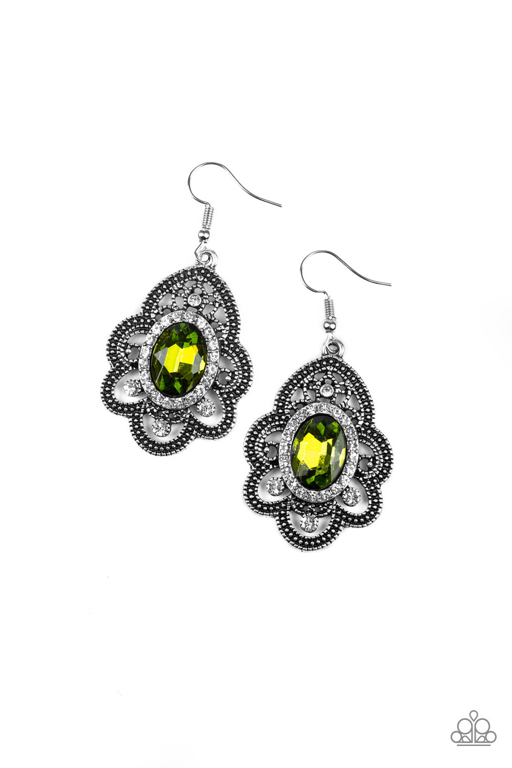 Reign Supreme - Green - Earrings - Paparazzi Accessories