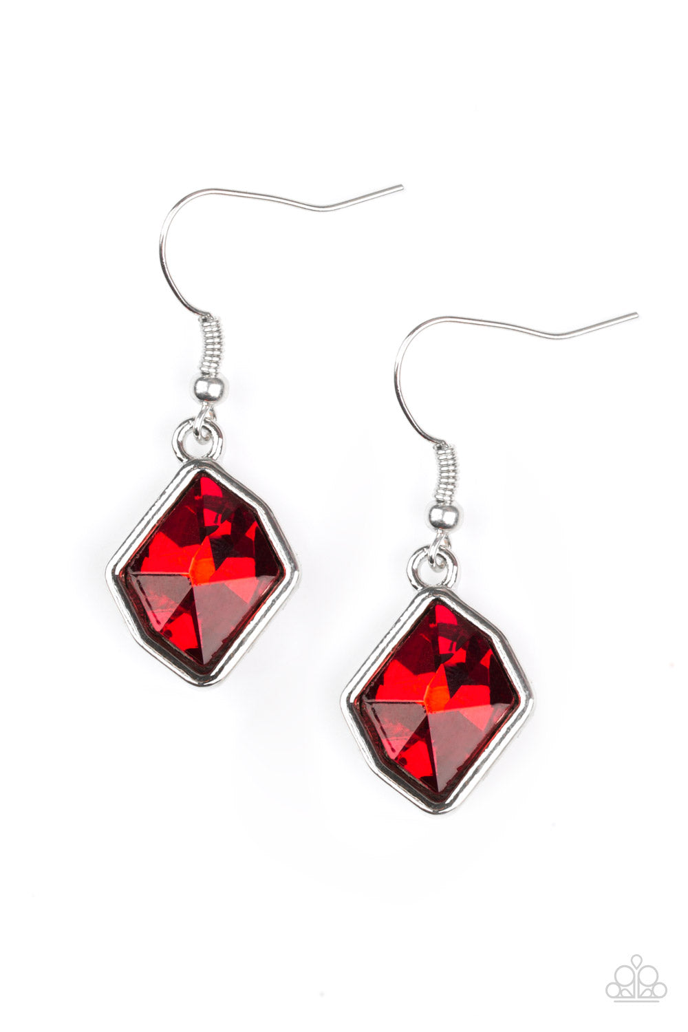Glow It Up - Red - Earrings - Paparazzi Accessories