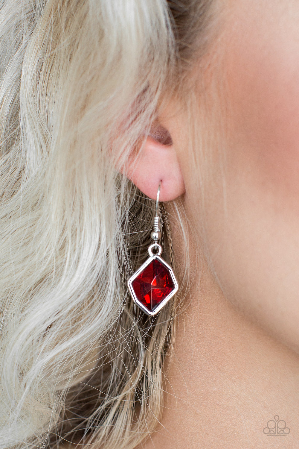 Glow It Up - Red - Earrings - Paparazzi Accessories