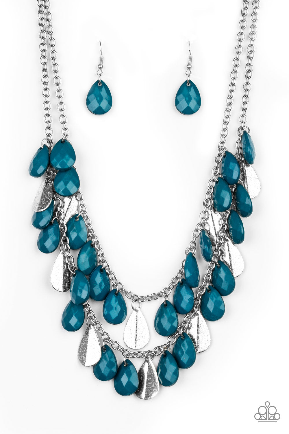 Life of the FIESTA - Blue - Necklace - Paparazzi Accessories