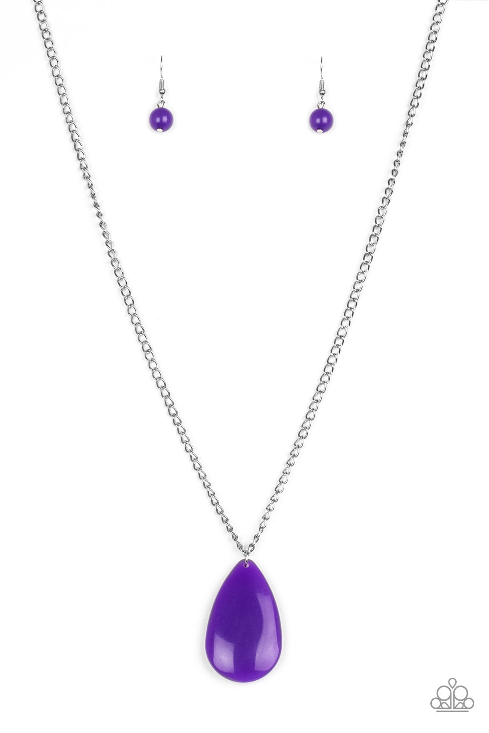 So Pop-YOU-lar - Purple - Necklace - Paparazzi Accessories