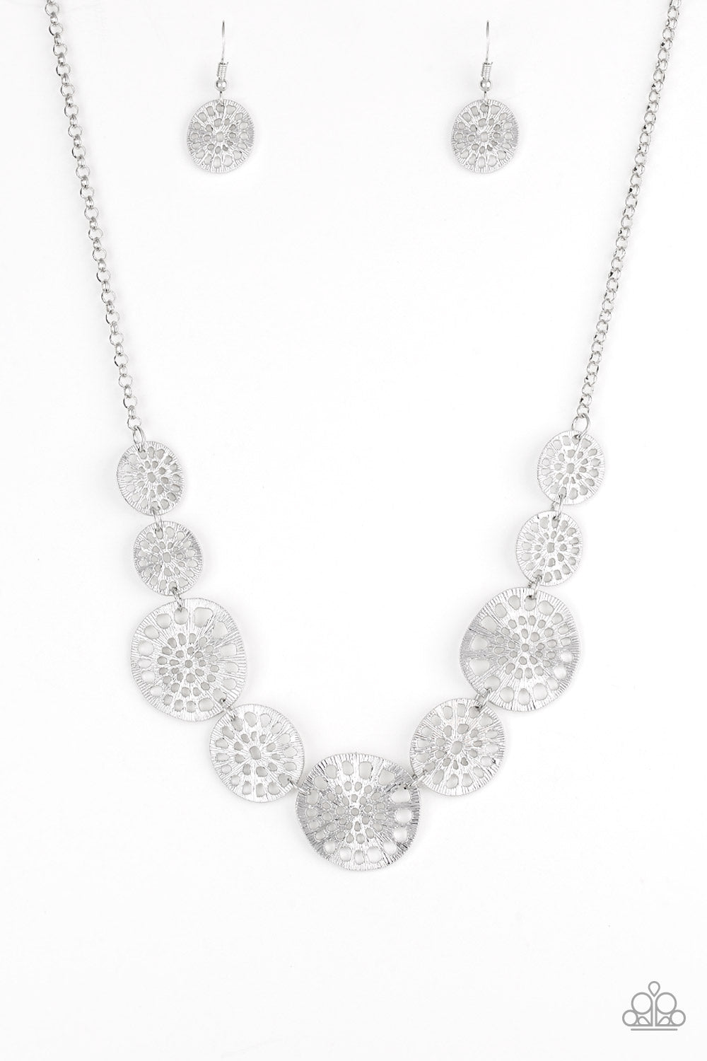 Your Own Free WHEEL - Silver - Necklace - Paparazzi Accessories