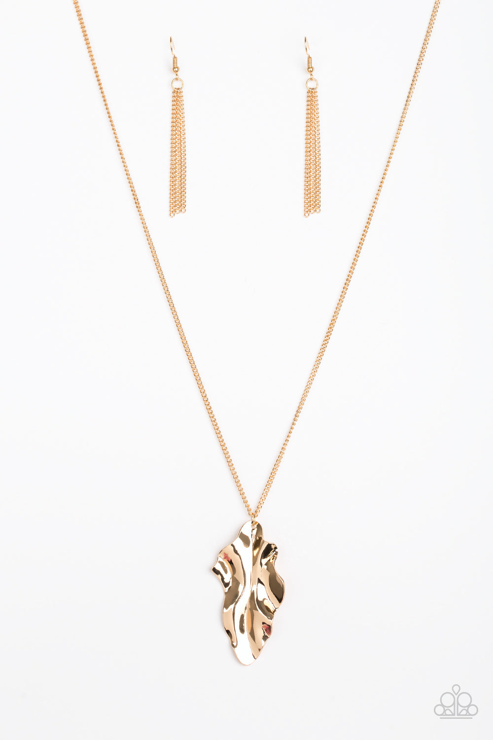 Fiercely Fall - Gold - Necklace - Paparazzi Accessories