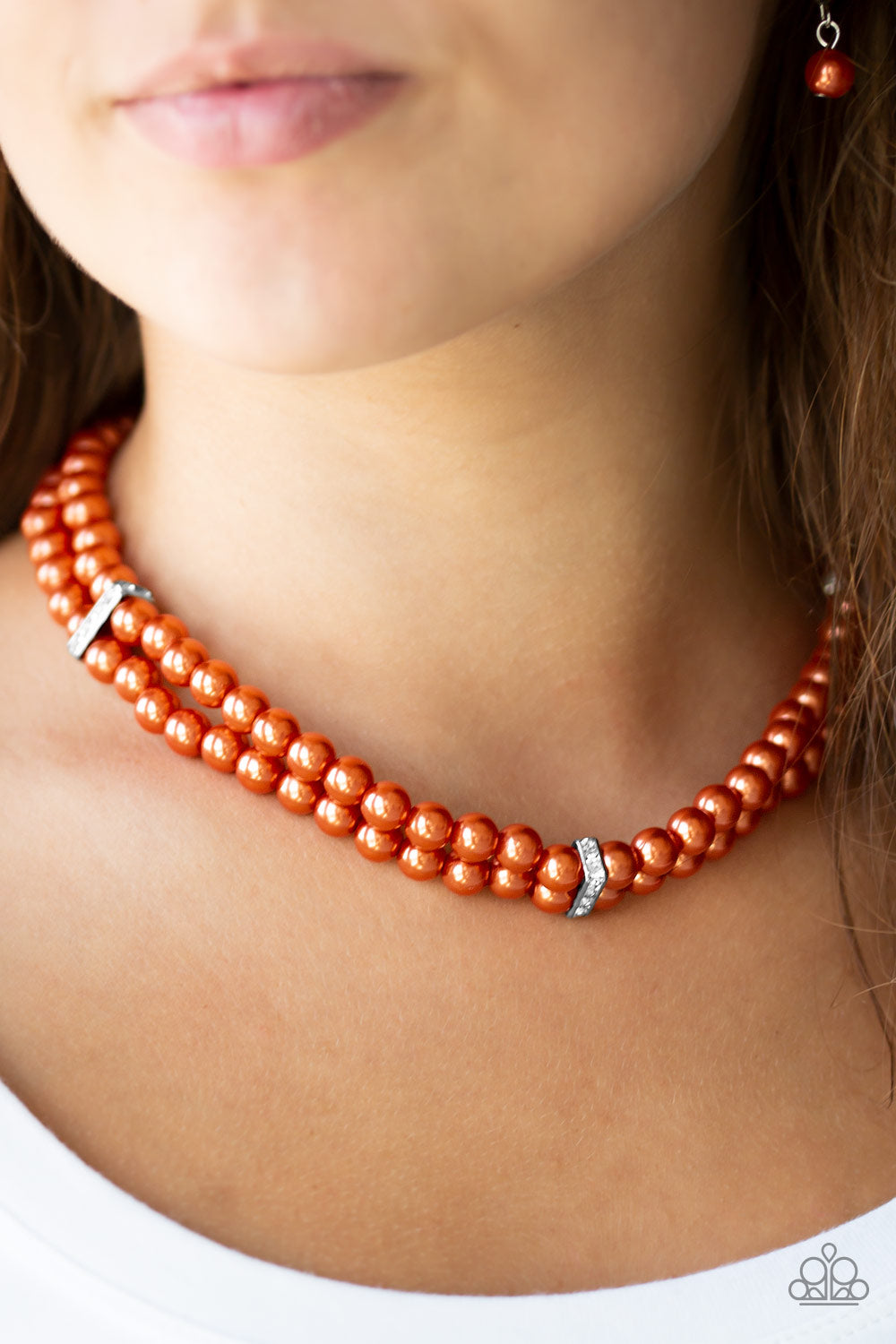 Put On Your Party Dress - Orange - Necklace - Paparazzi Accessories