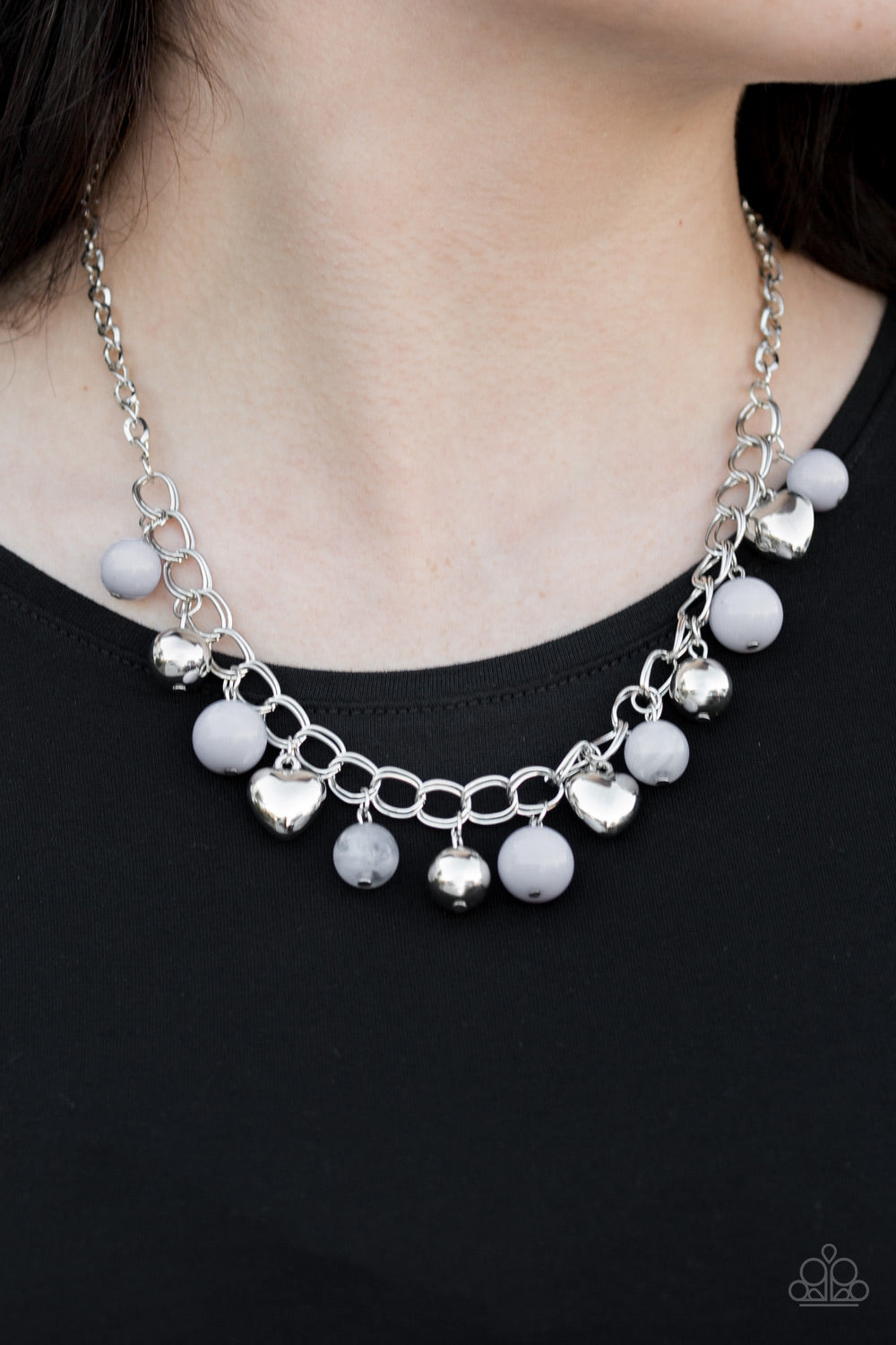 Summer Fling - Silver - Necklace - Paparazzi Accessories