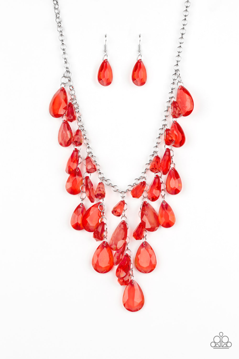 Irresistible Iridescence - Red - Necklace - Paparazzi Accessories
