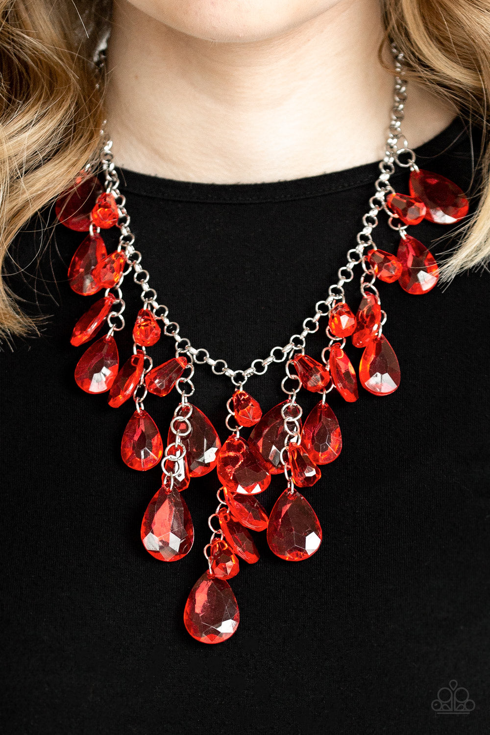 Irresistible Iridescence - Red - Necklace - Paparazzi Accessories