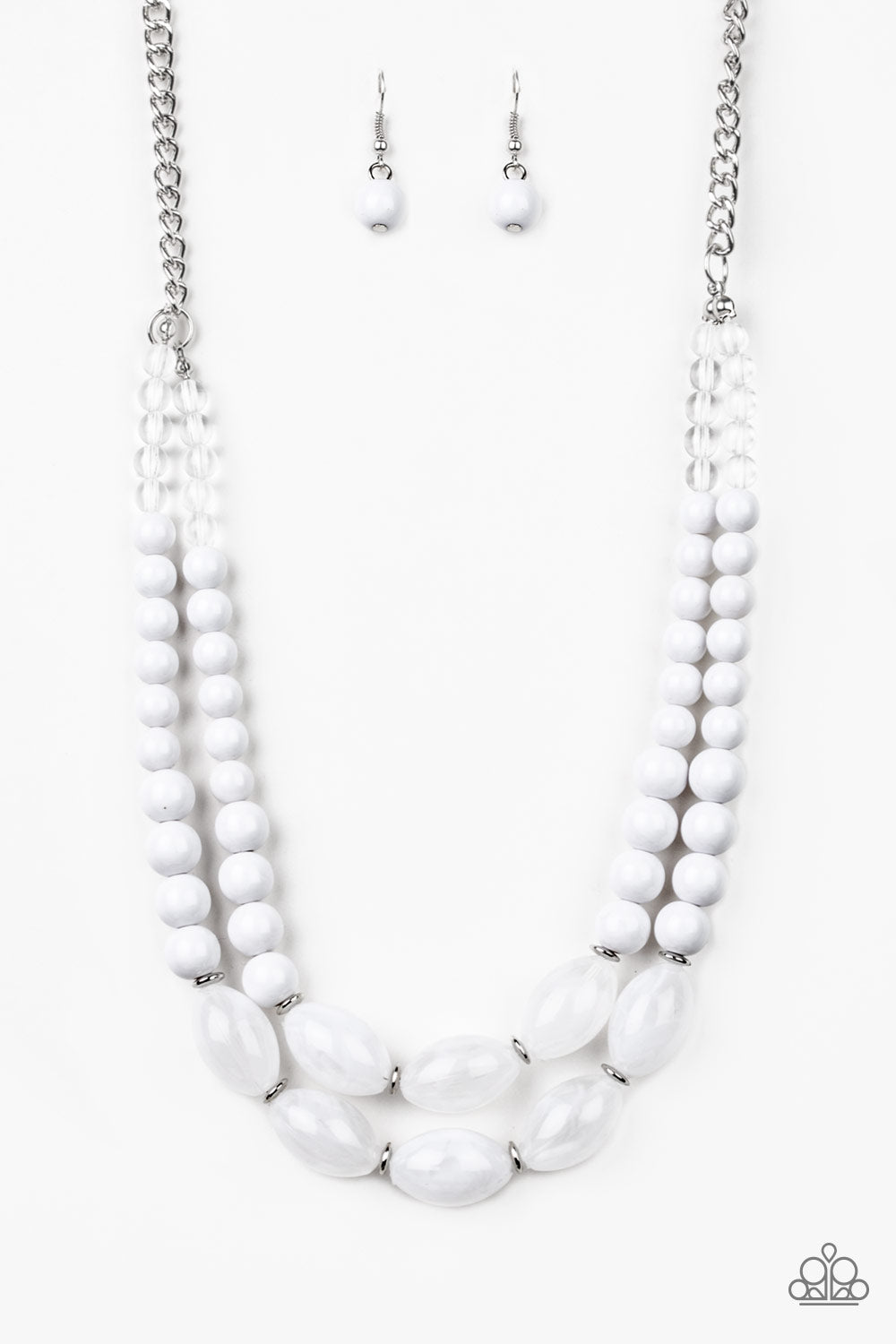 Sundae Shoppe - White - Necklace - Paparazzi Accessories
