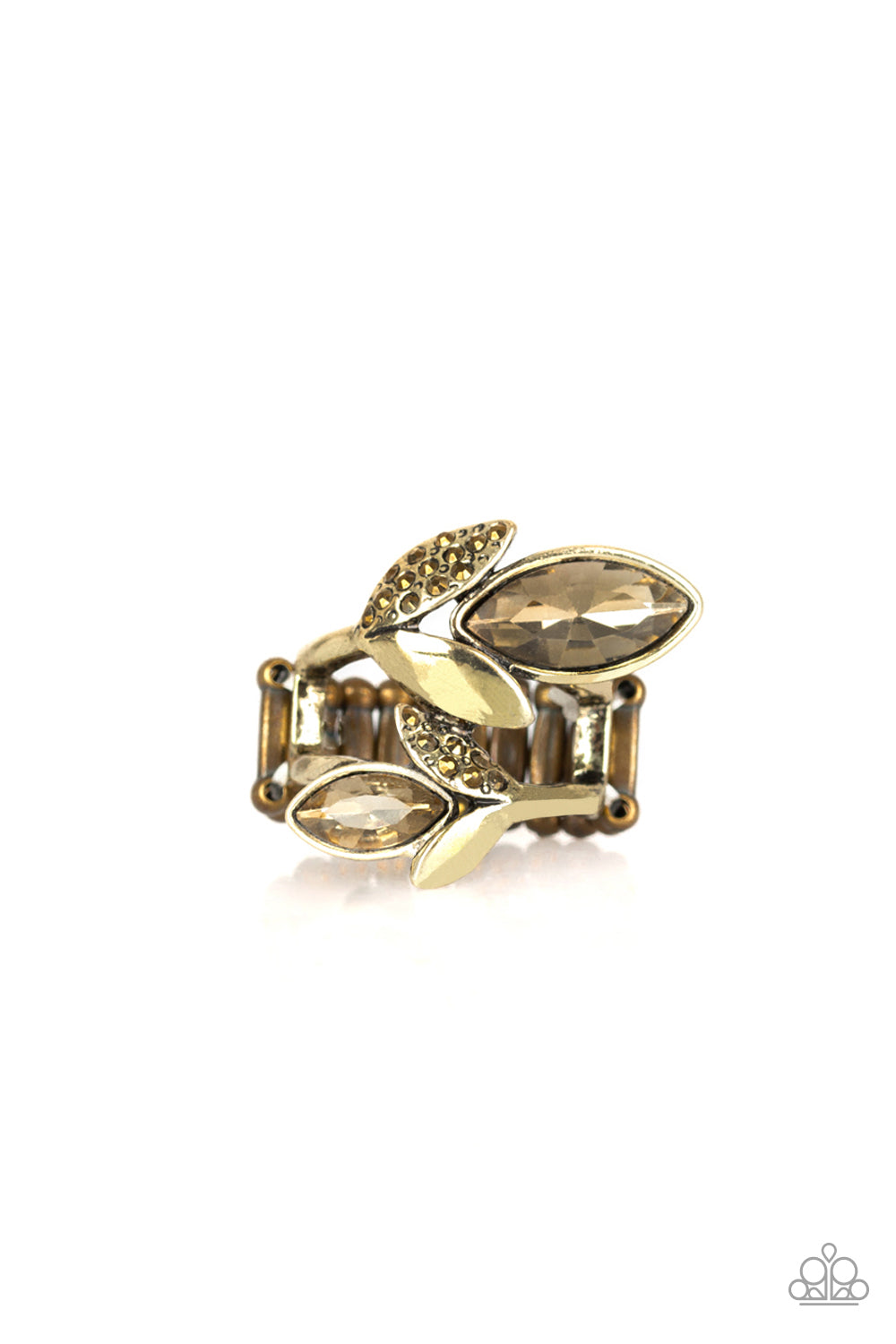 Flawless Foliage - Brass - Rings - Paparazzi Accessories