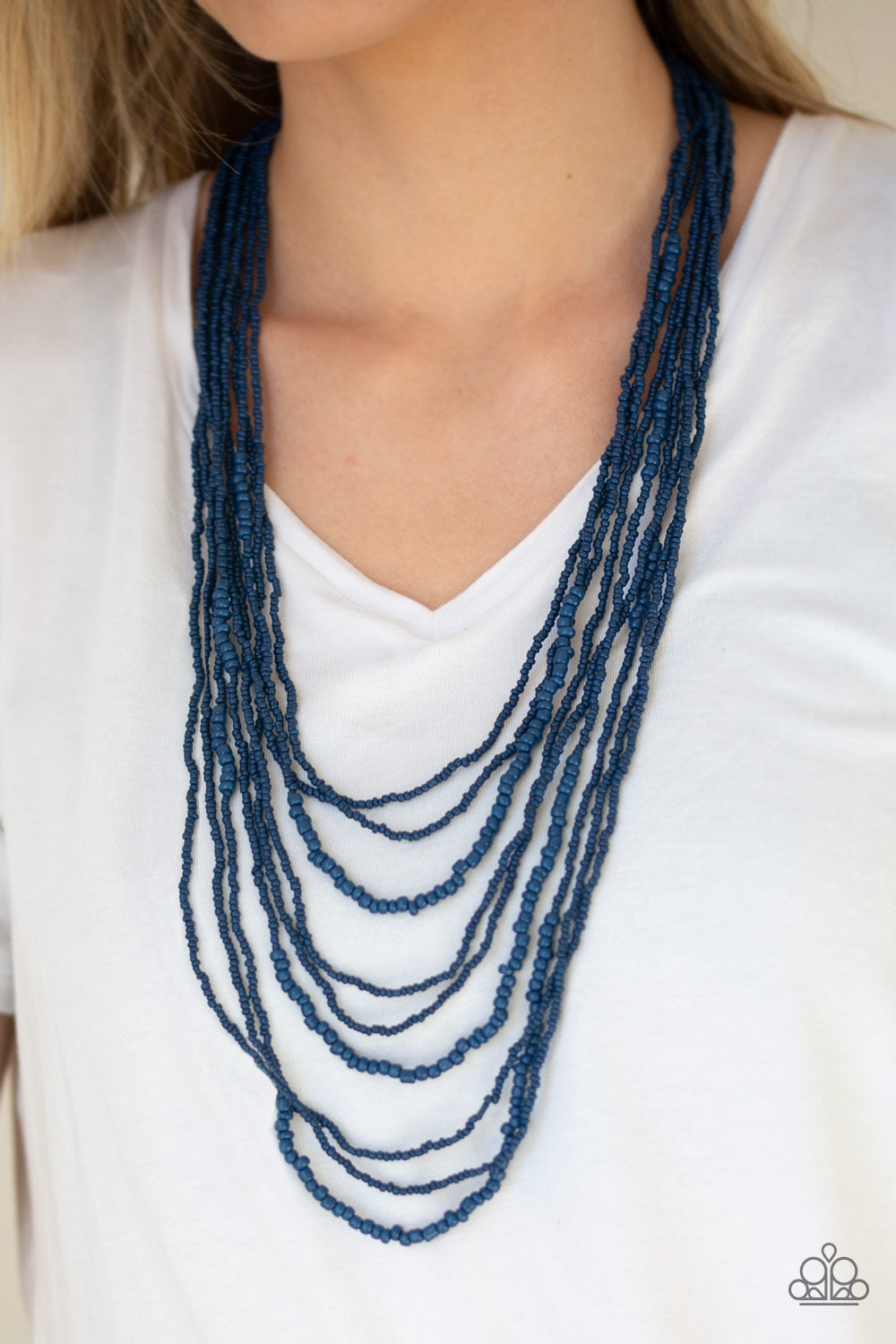 Totally Tonga - Blue - Necklace - Paparazzi Accessories