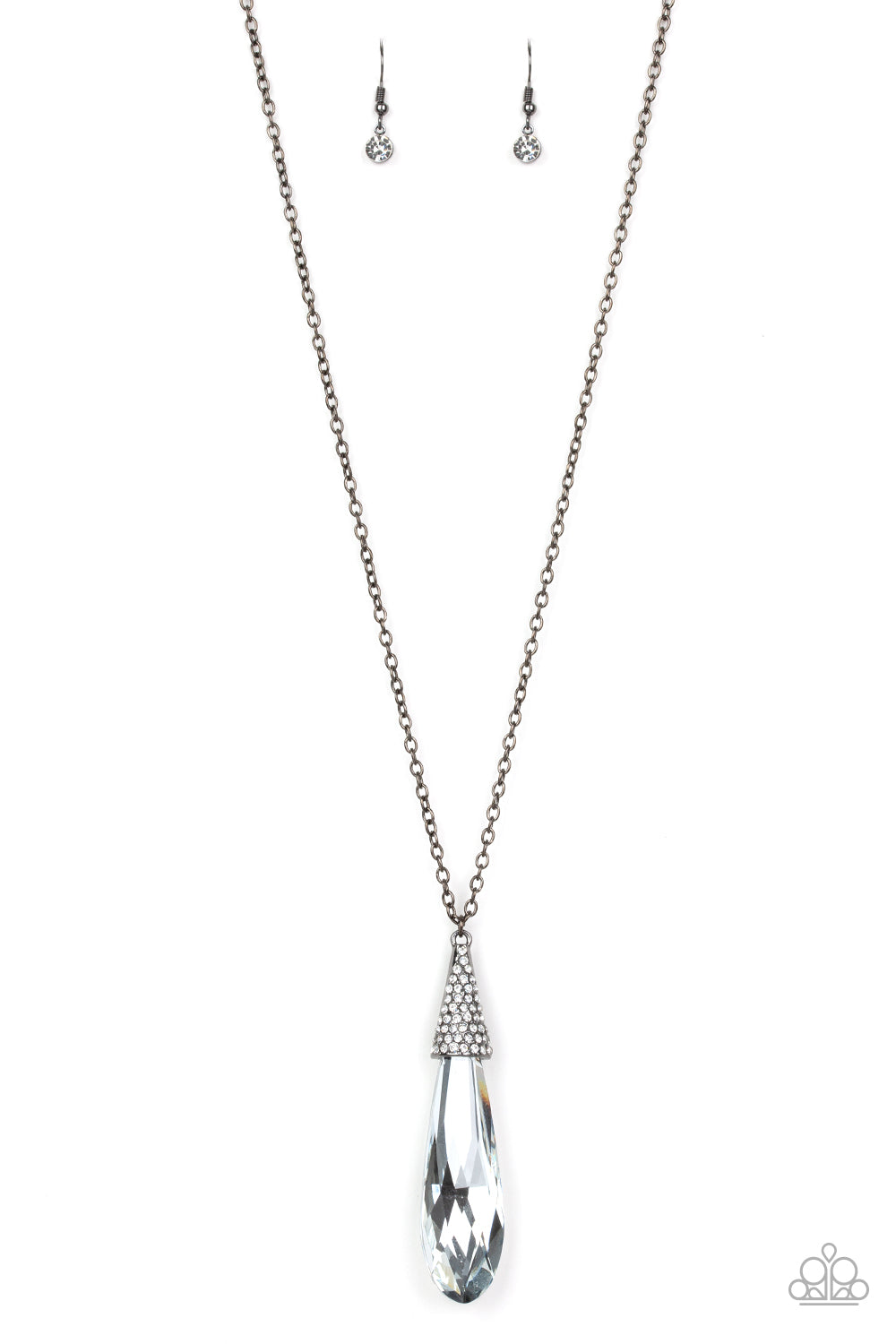 Jaw-Droppingly Jealous - Gunmetal - Necklace - Paparazzi Accessories