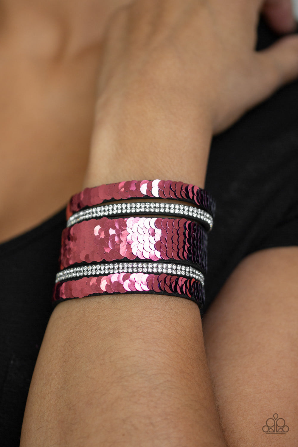 MERMAID Service - Pink - Bracelets - Paparazzi Accessories