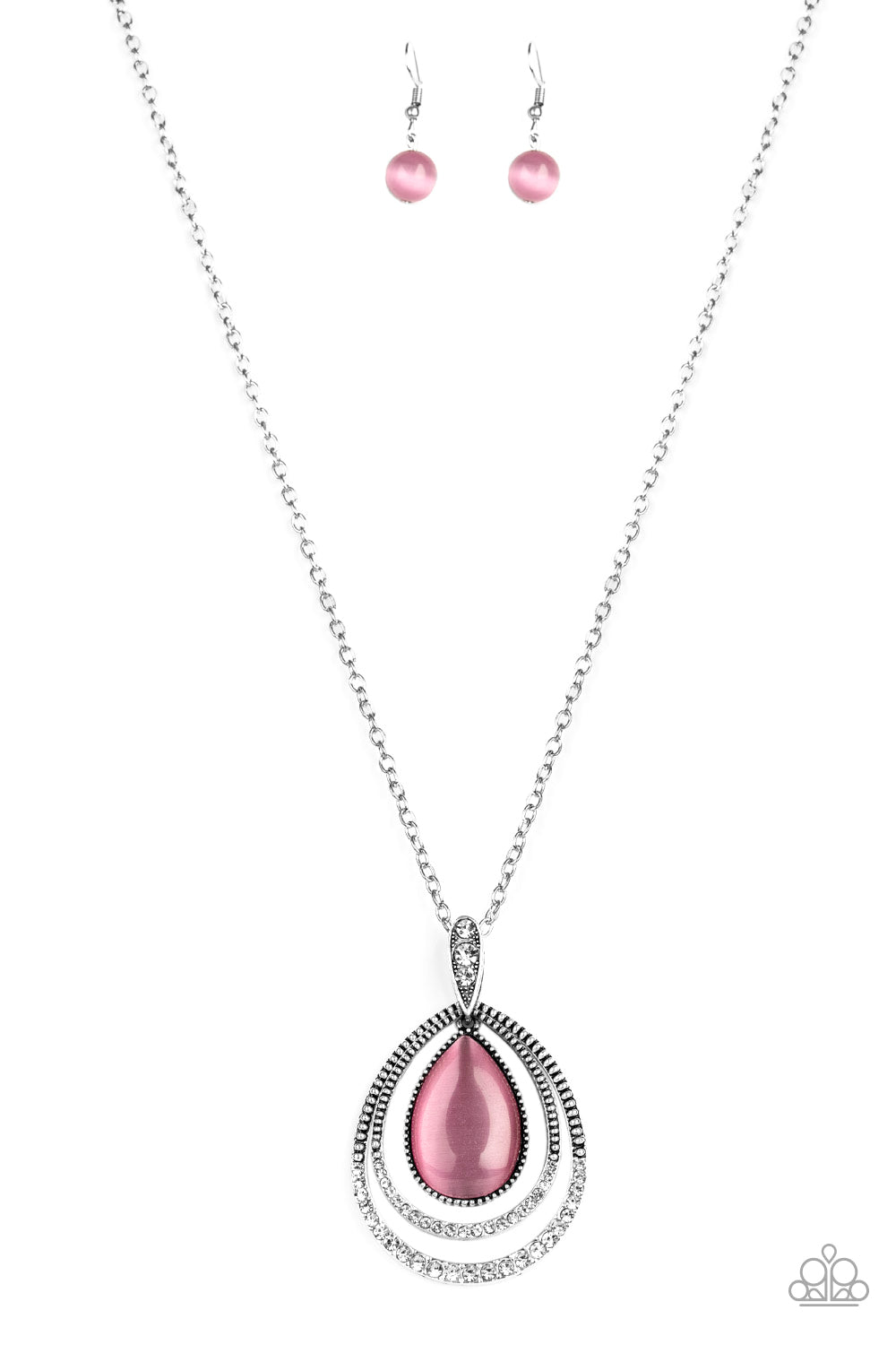 GLOW and Tell - Pink - Necklace - Paparazzi Accessories