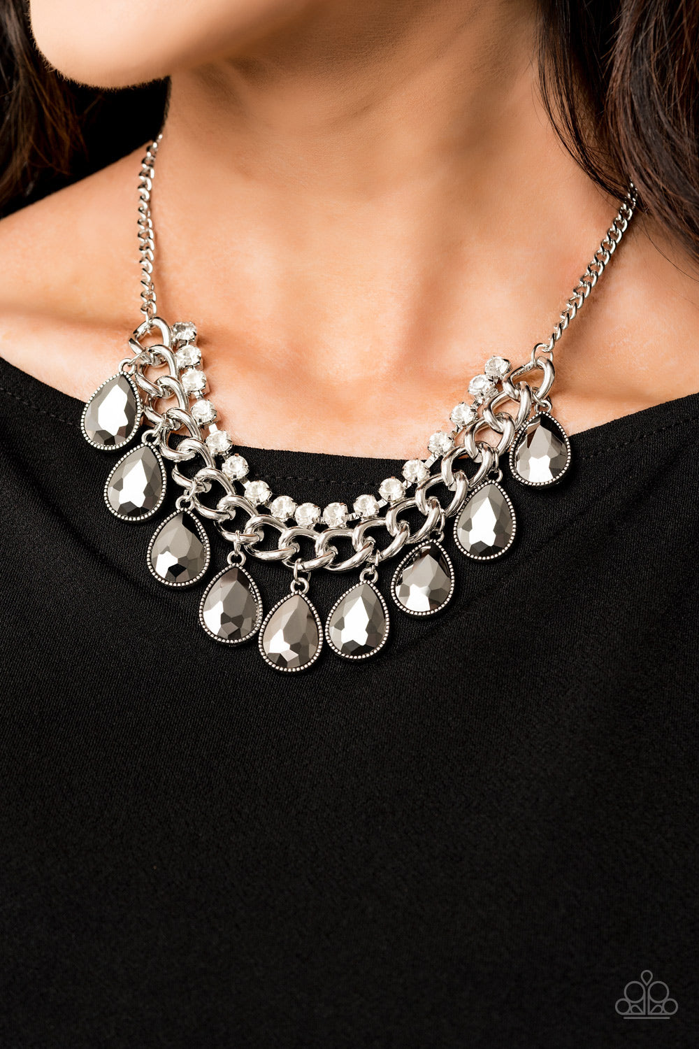 All Toget-HEIR Now - Silver - Necklace - Paparazzi Accessories