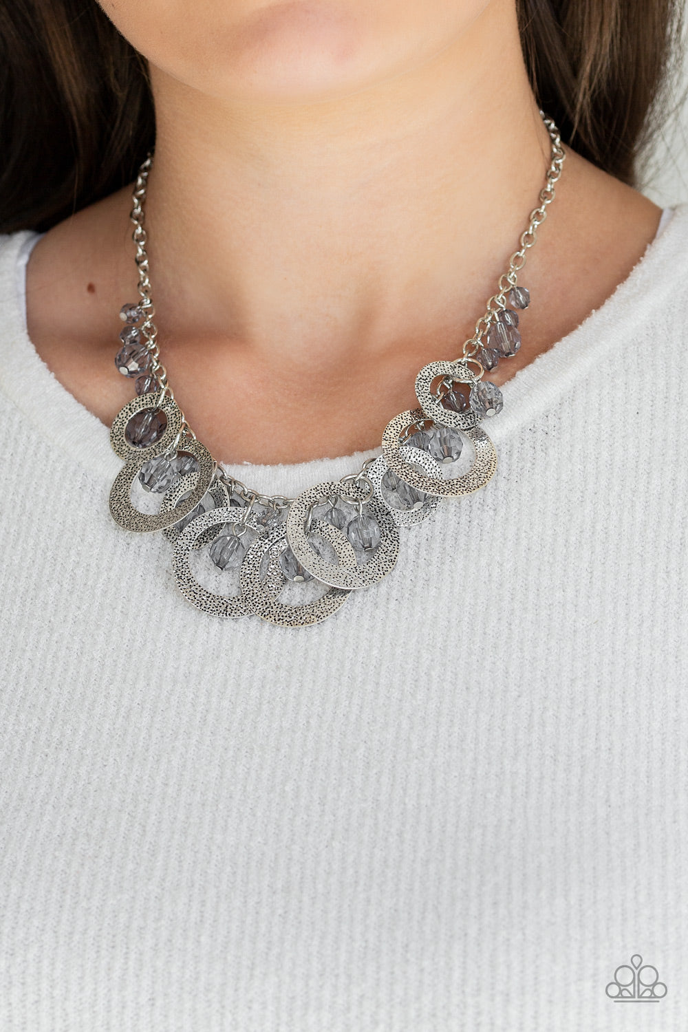 Turn It Up - Silver - Necklace - Paparazzi Accessories