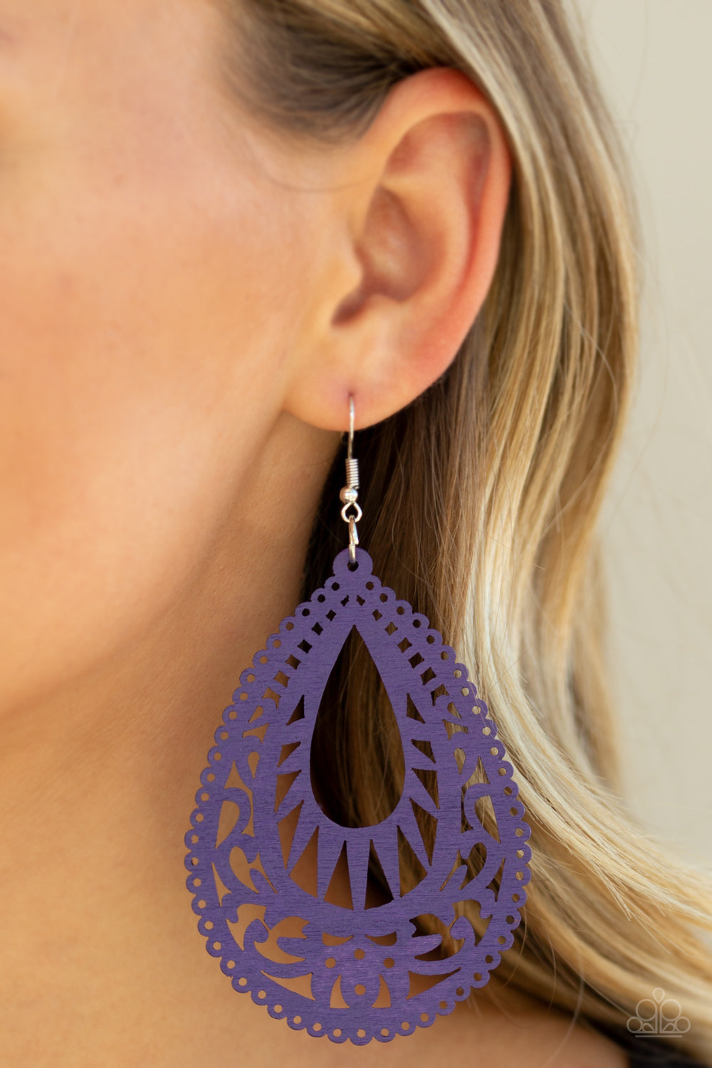Zesty Zen - Purple - Earrings - Paparazzi Accessories