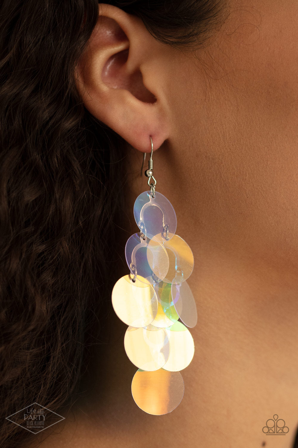 Mermaid Shimmer - Multi - Earrings - Paparazzi Accessories
