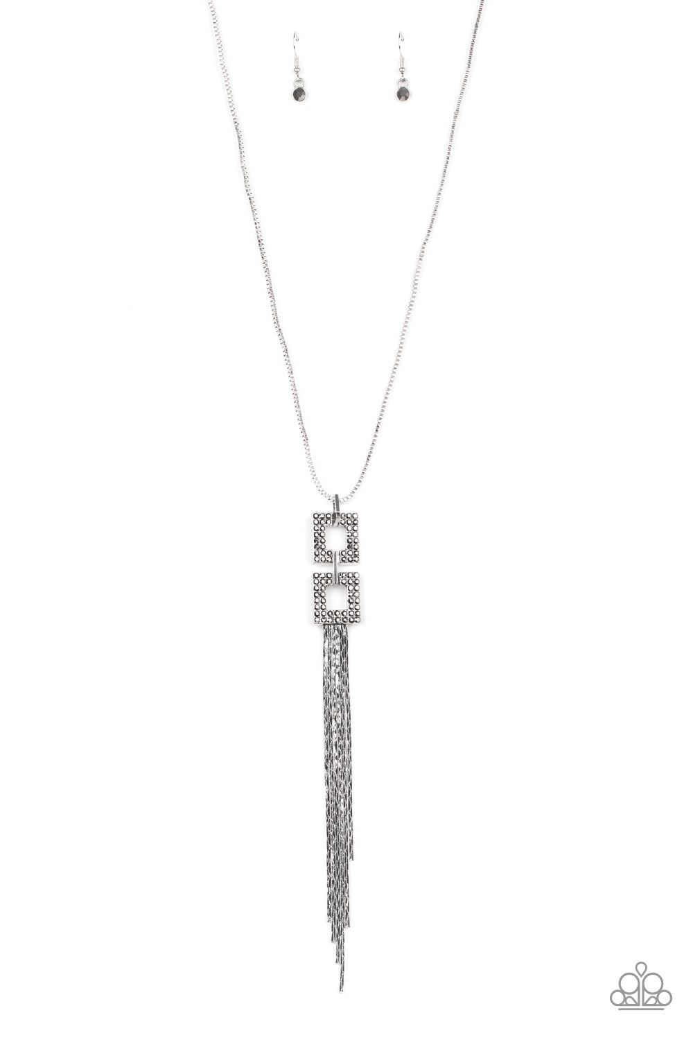 Times Square Stunner - Silver - Necklace - Paparazzi Accessories