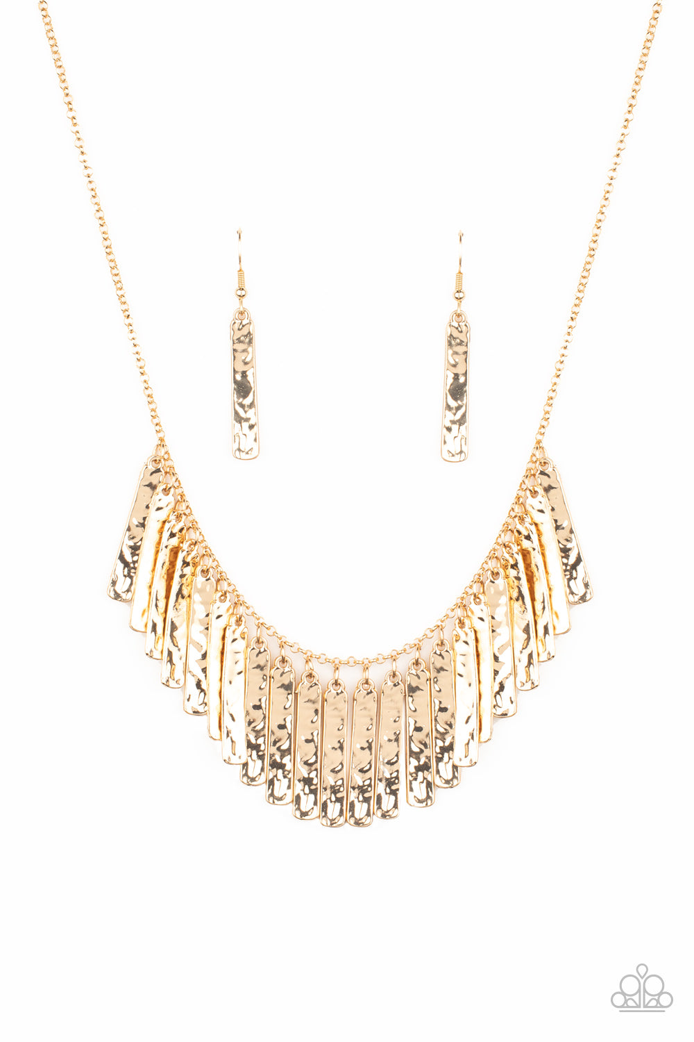 Metallic Muse - Gold - Necklace - Paparazzi Accessories