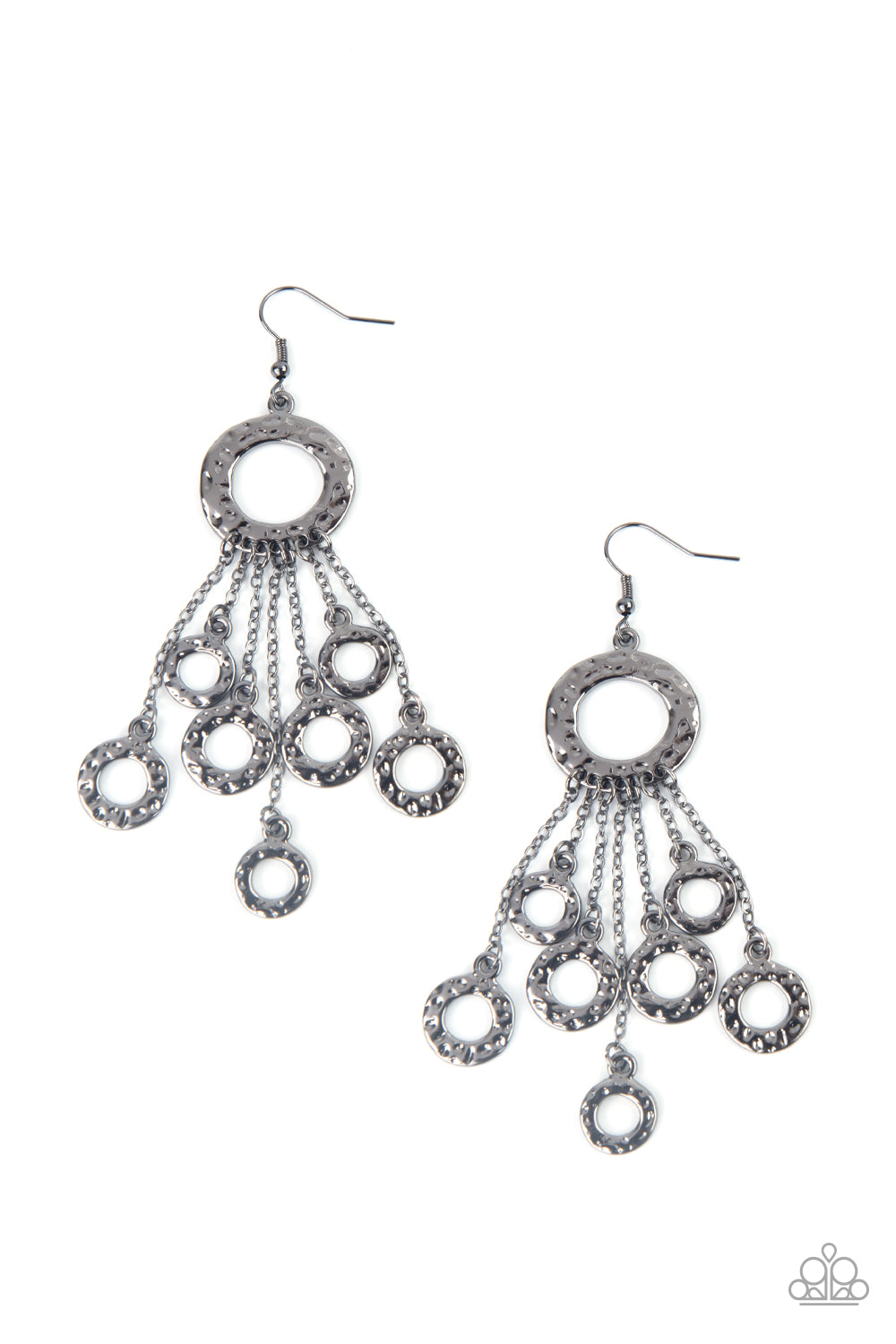 Right Under Your NOISE - Gunmetal - Earrings - Paparazzi Accessories