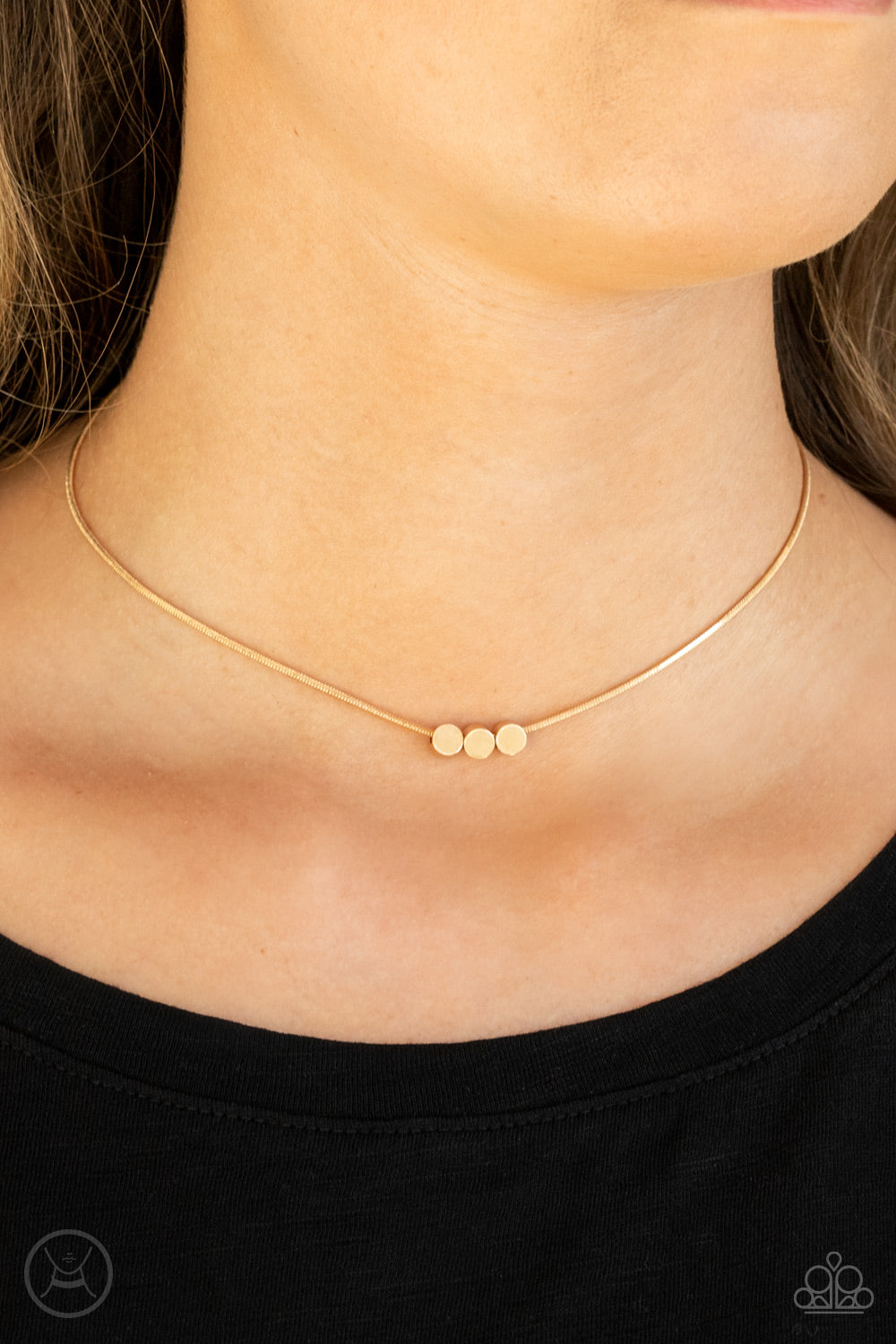 Dynamically Dainty - Gold - Necklace - Paparazzi Accessories