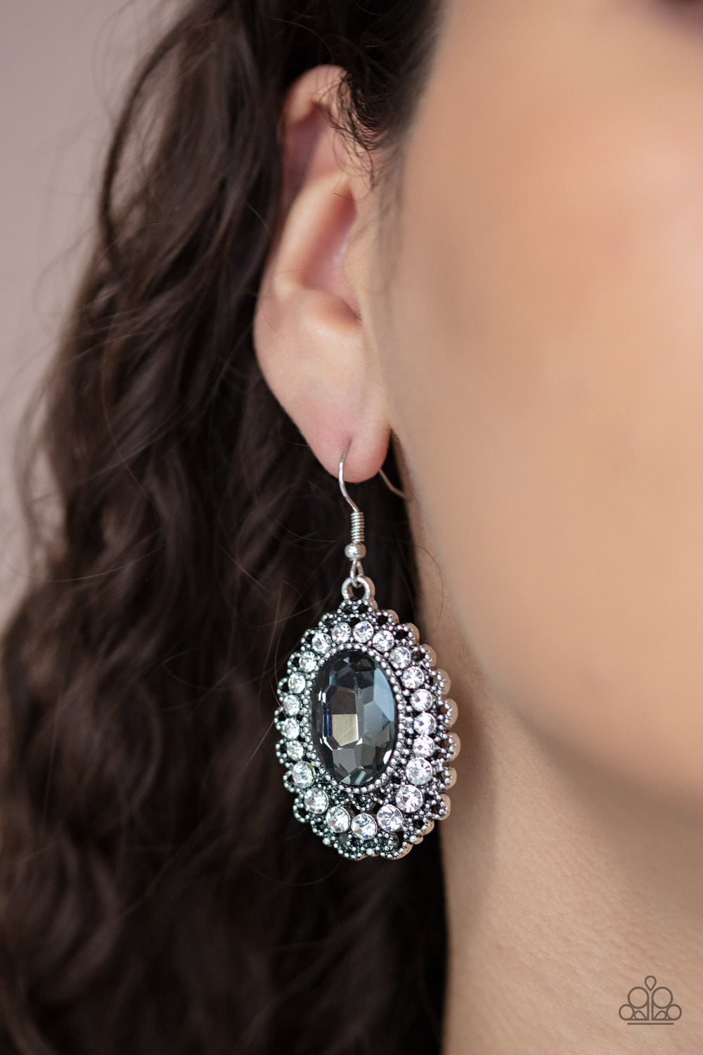 Glacial Gardens - Silver - Earrings - Paparazzi Accessories
