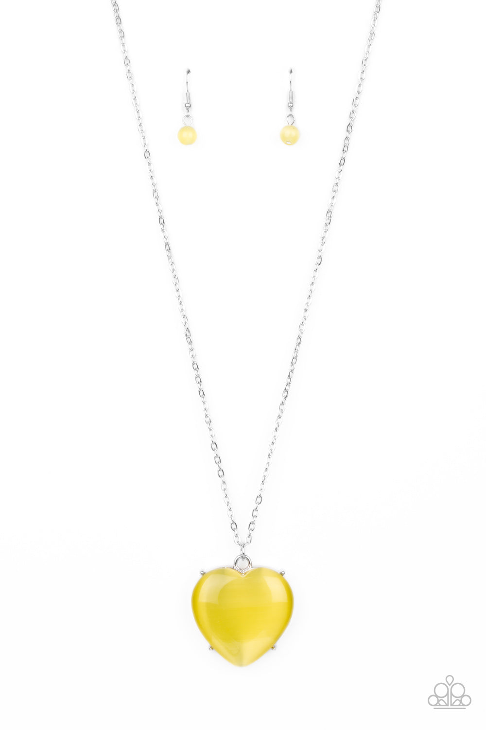 Warmhearted Glow - Yellow - Necklace - Paparazzi Accessories