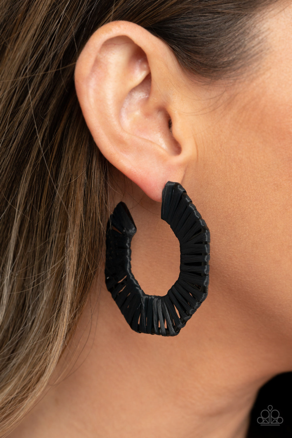 Fabulously Fiesta - Black - Earrings - Paparazzi Accessories