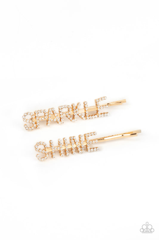 Center of the SPARKLE-verse - Gold - Hair - Paparazzi Accessories