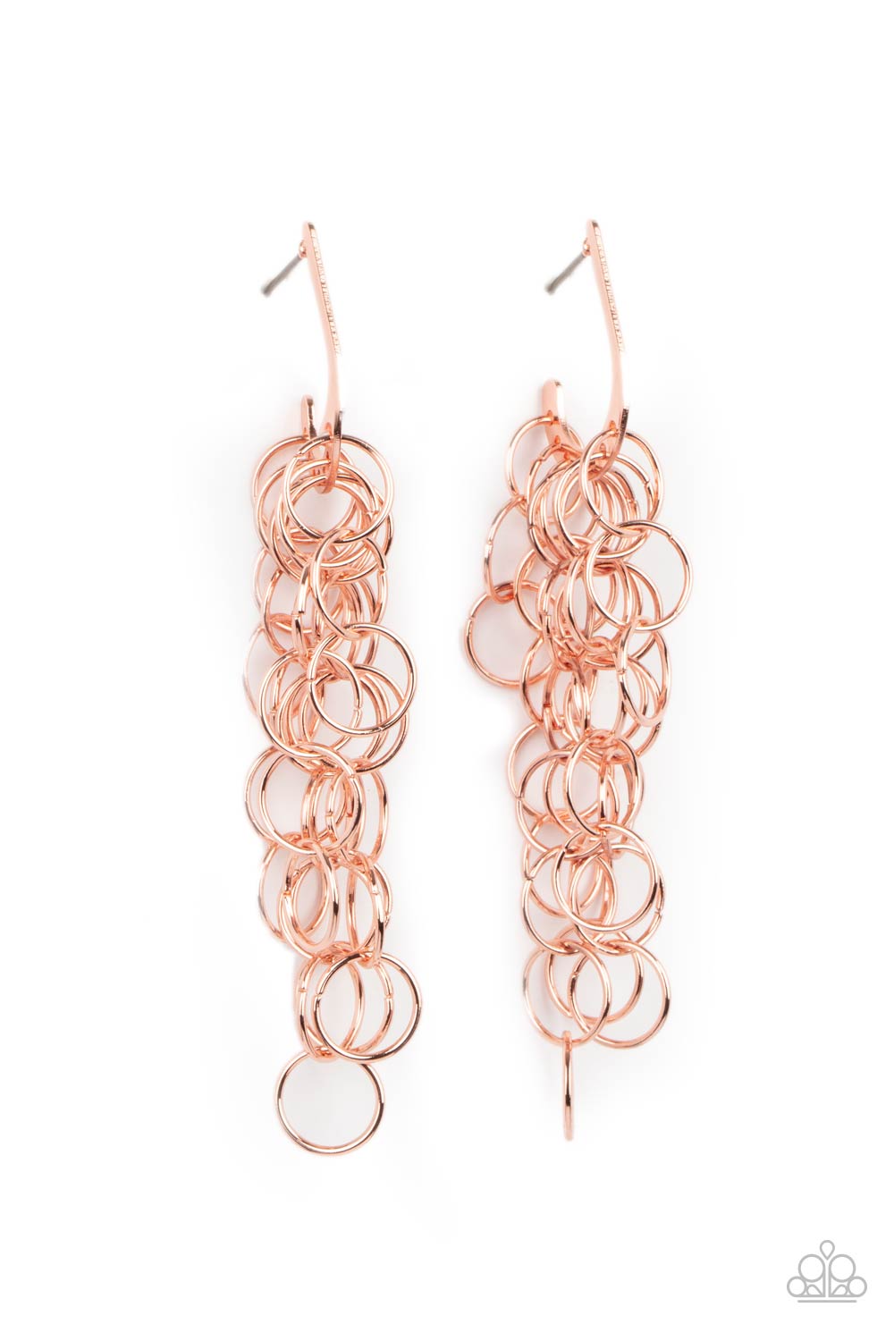 Long Live The Rebels - Copper - Earrings - Paparazzi Accessories