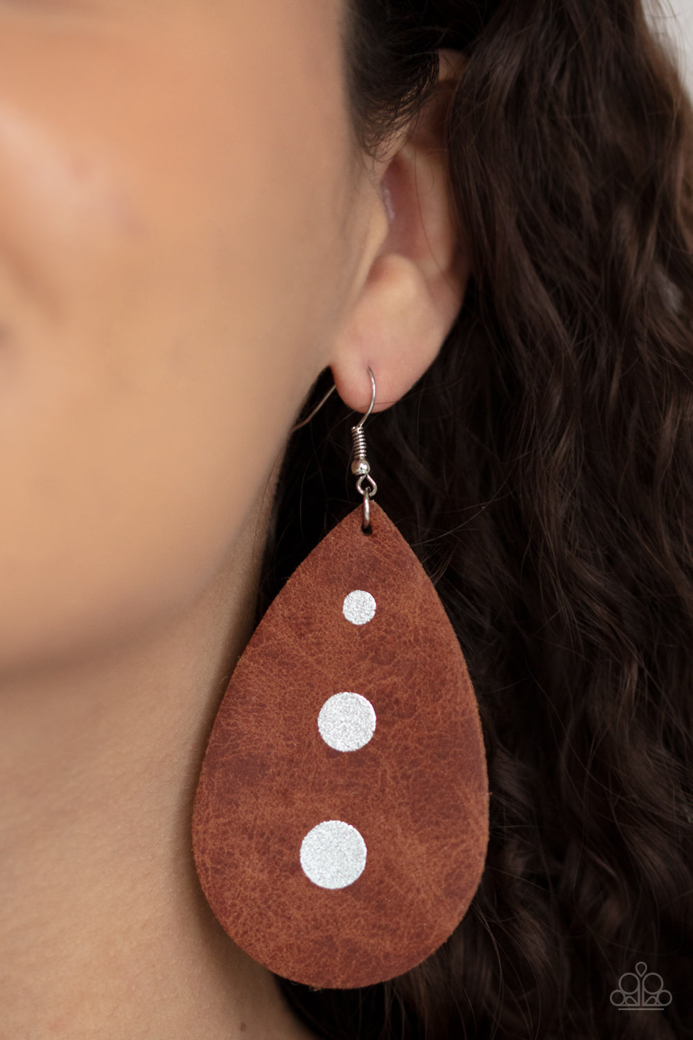 Rustic Torrent - Brown - Earrings - Paparazzi Accessories