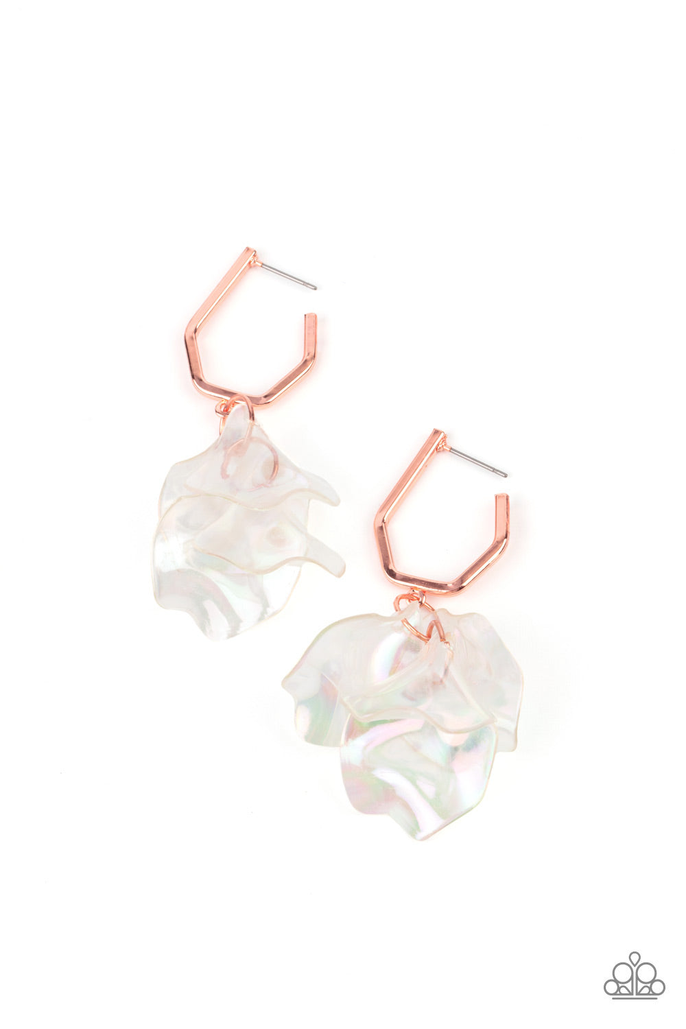 Jaw-Droppingly Jelly - Copper - Earrings - Paparazzi Accessories