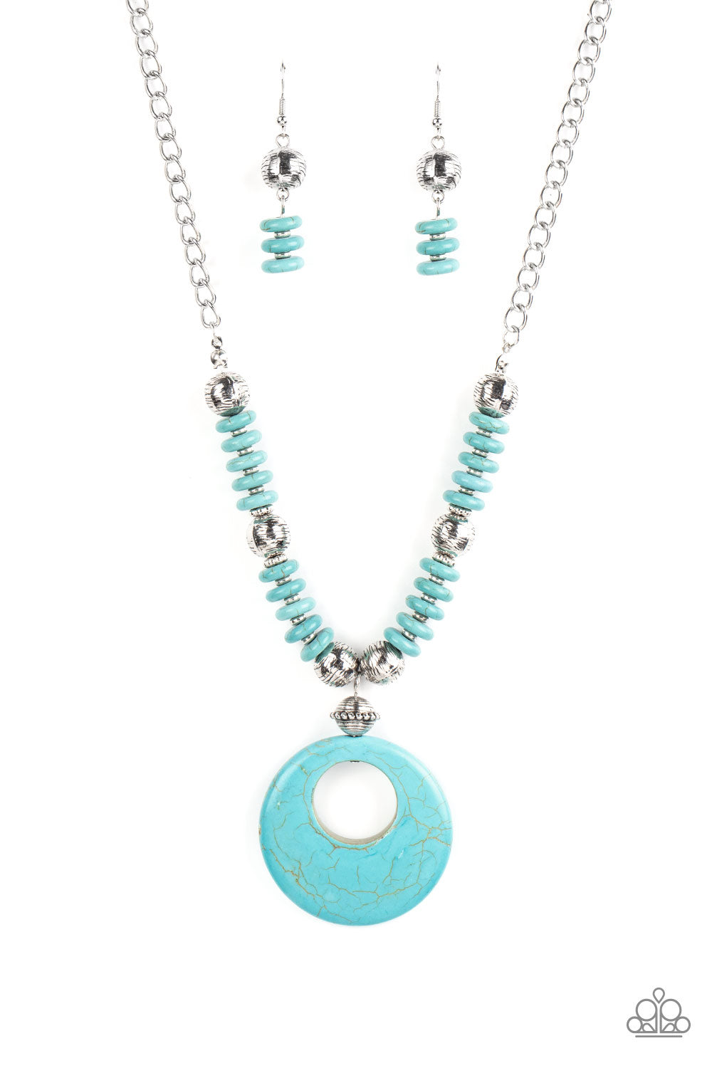 Oasis Goddess - Blue - Necklace - Paparazzi Accessories