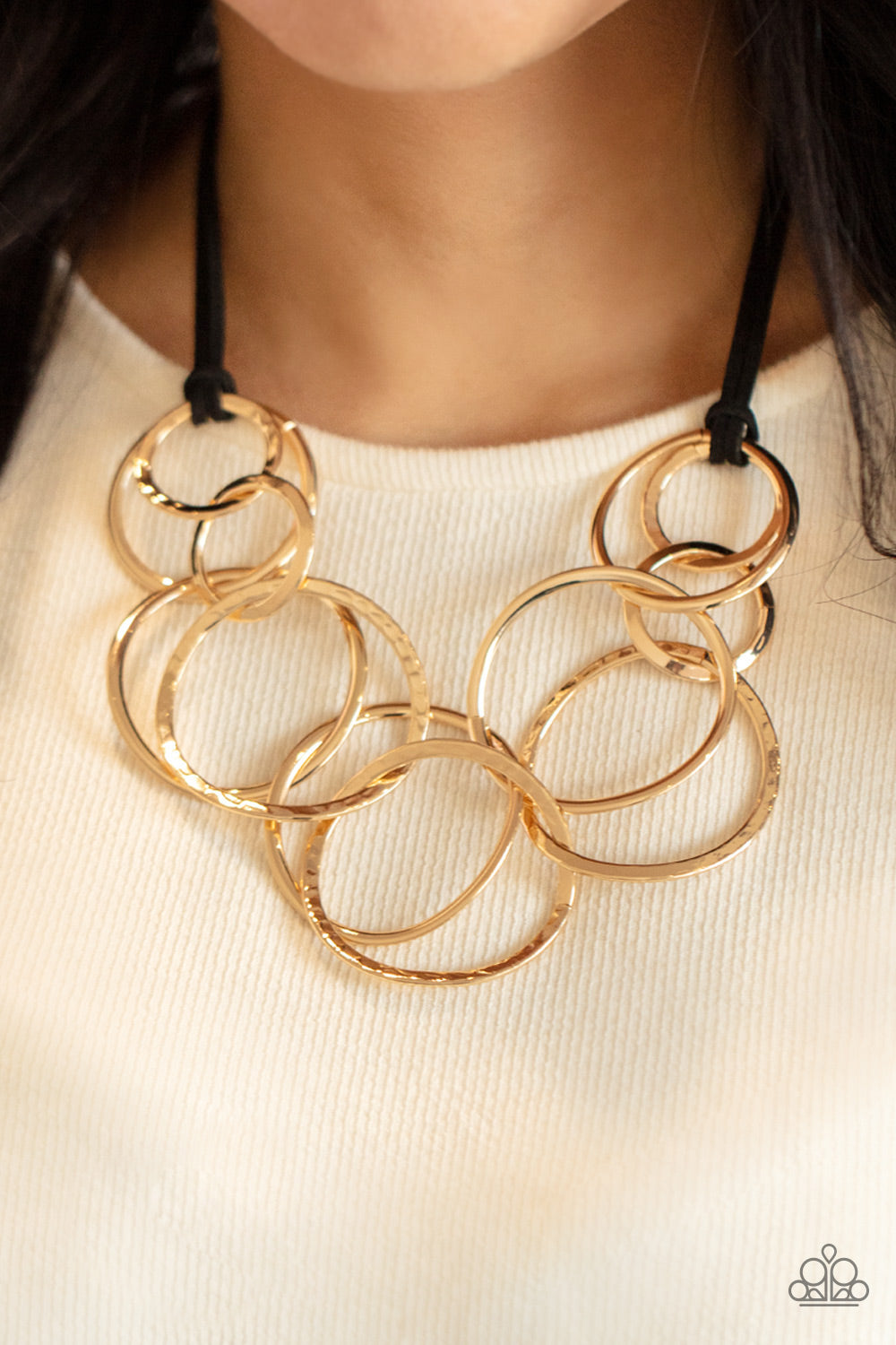 Spiraling Out of COUTURE - Gold - Necklace - Paparazzi Accessories