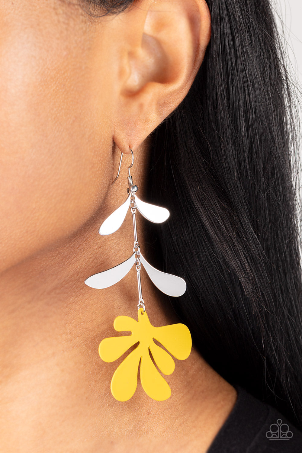 Palm Beach Bonanza - Yellow - Earrings - Paparazzi Accessories