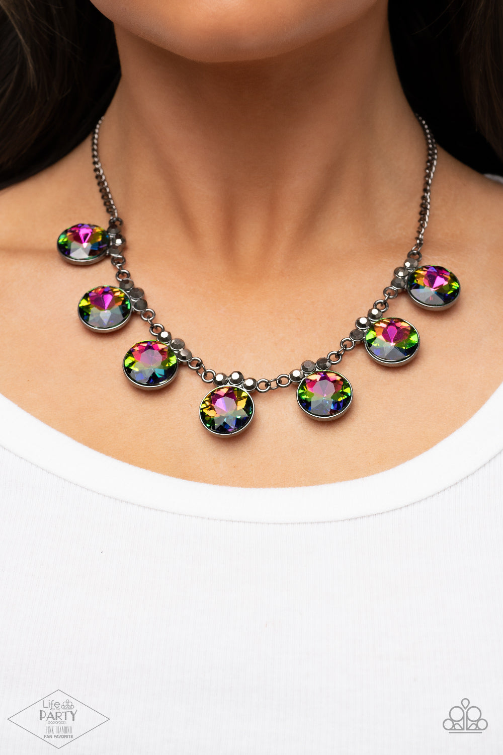 GLOW-Getter Glamour - Multi - Necklaces - Paparazzi Accessories
