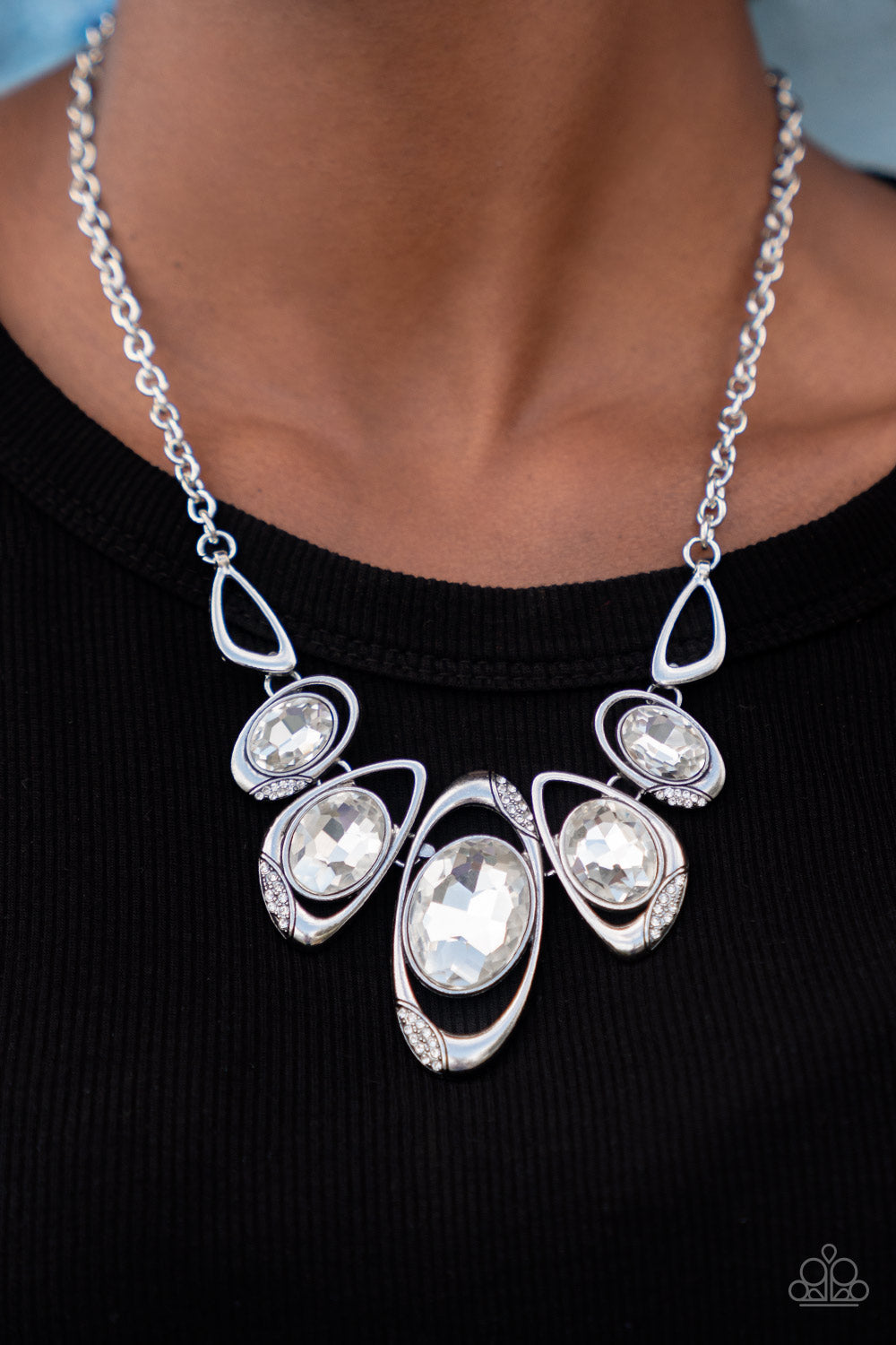 Hypnotic Twinkle - White - Necklaces - Paparazzi Accessories