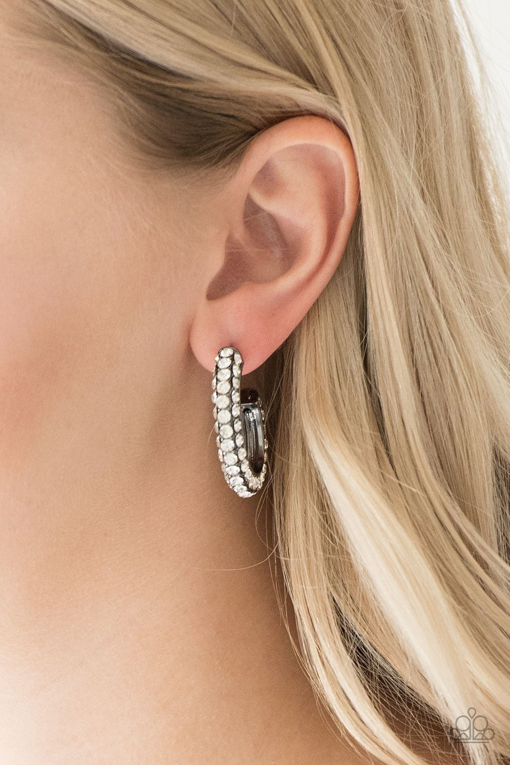 Don't Mind The STARDUST - Black - Earrings - Paparazzi Accessories