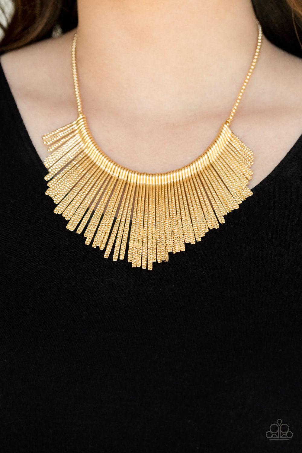Metallic Mane - Gold - Necklace - Paparazzi Accessories