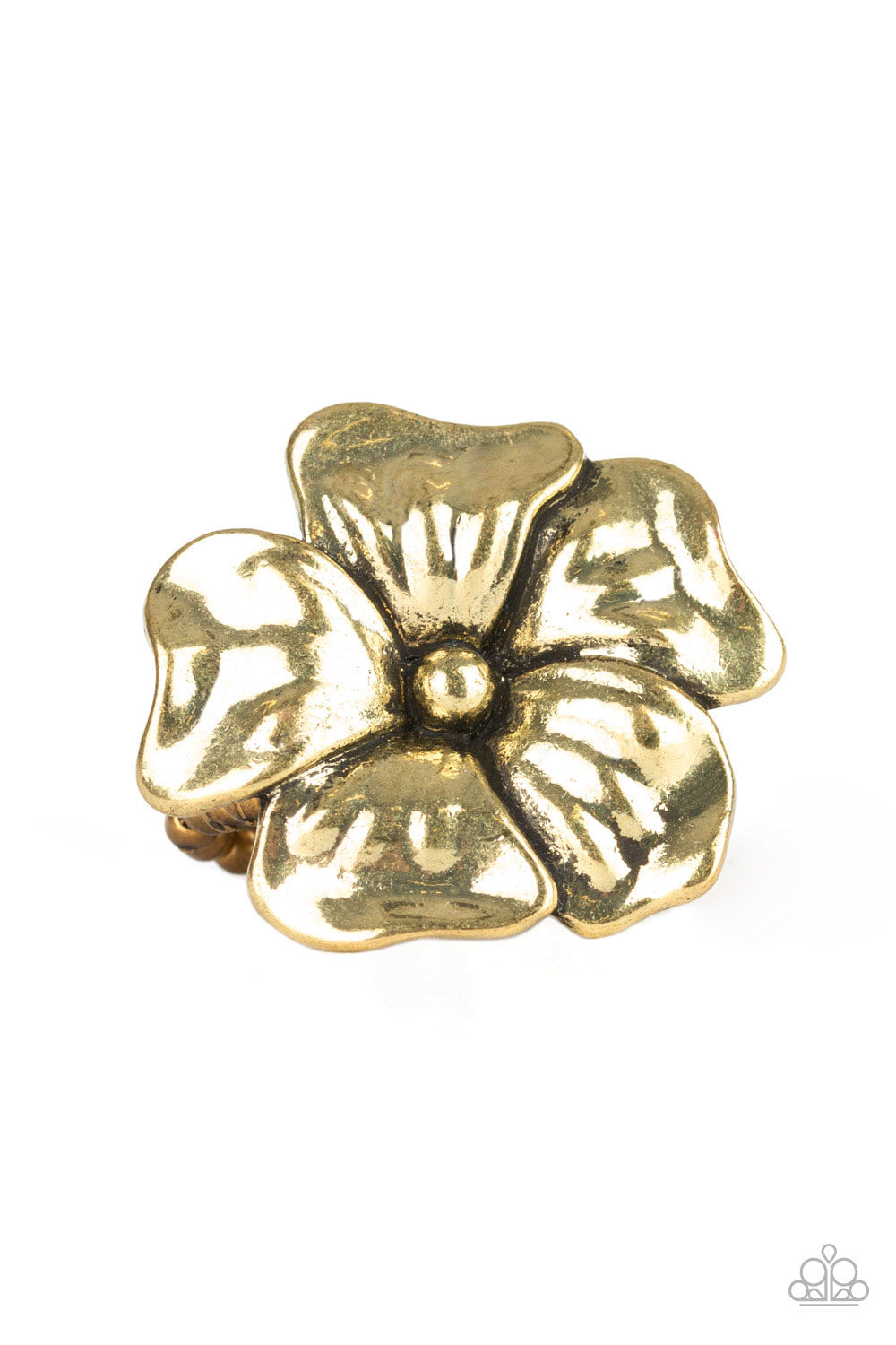Tropical Gardens - Brass - Rings - Paparazzi Accessories