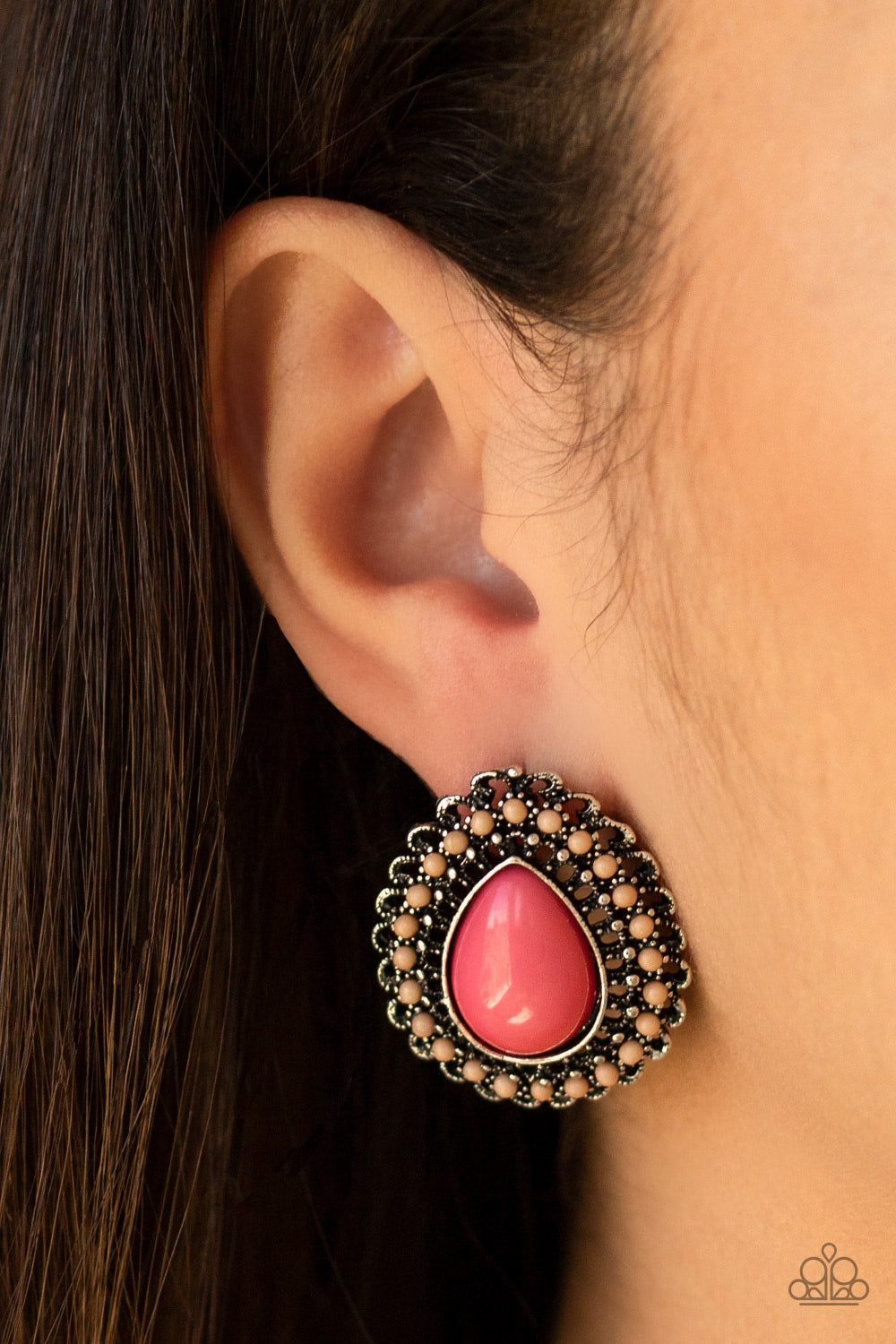 Beaded Blast - Pink - Earrings - Paparazzi Accessories