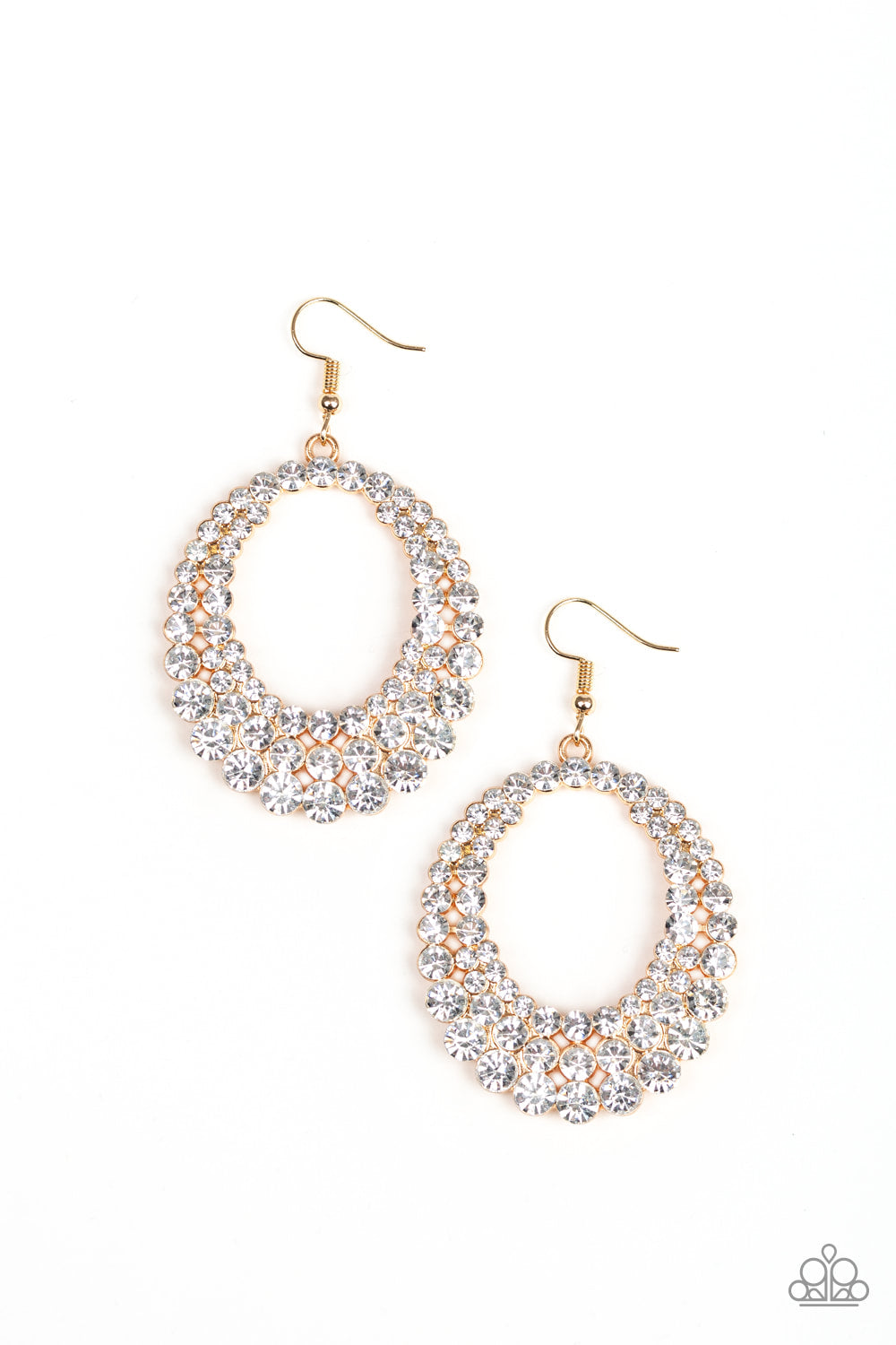 Universal Shimmer - Gold - Earrings - Paparazzi Accessories