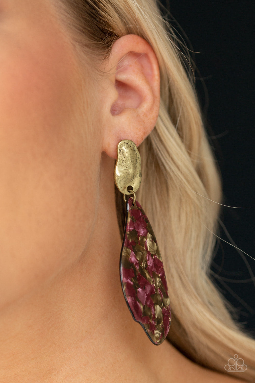 Fish Out of Water - Brass - Earrings - Paparazzi Accessories