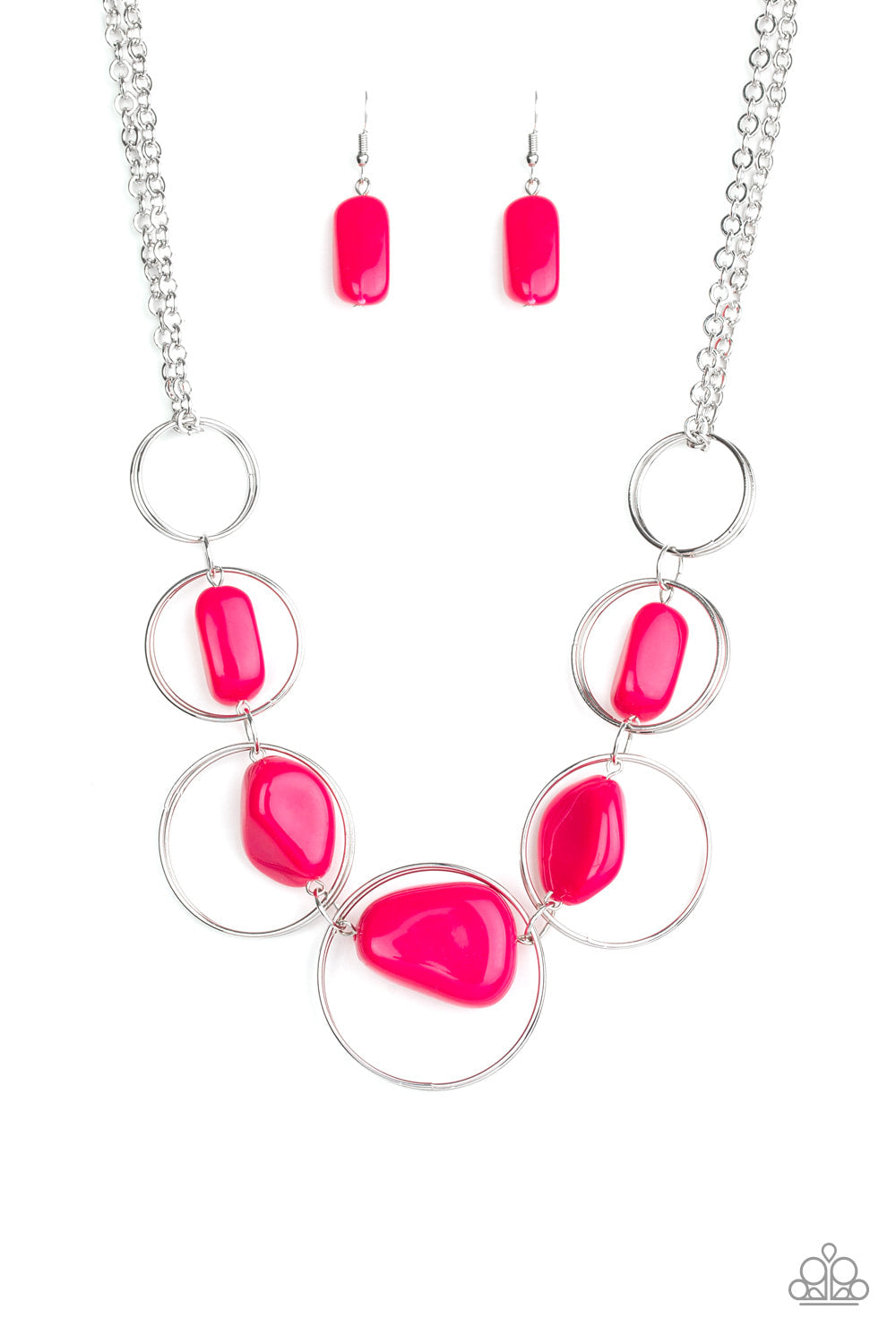 Travel Log - Pink - Necklace - Paparazzi Accessories