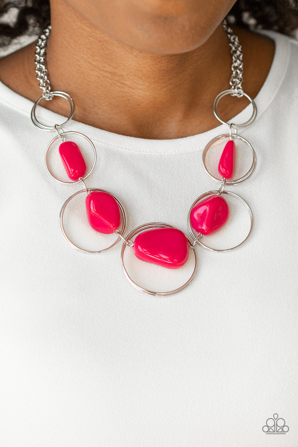 Travel Log - Pink - Necklace - Paparazzi Accessories
