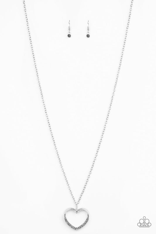 Bighearted - Silver - Necklace - Paparazzi Accessories